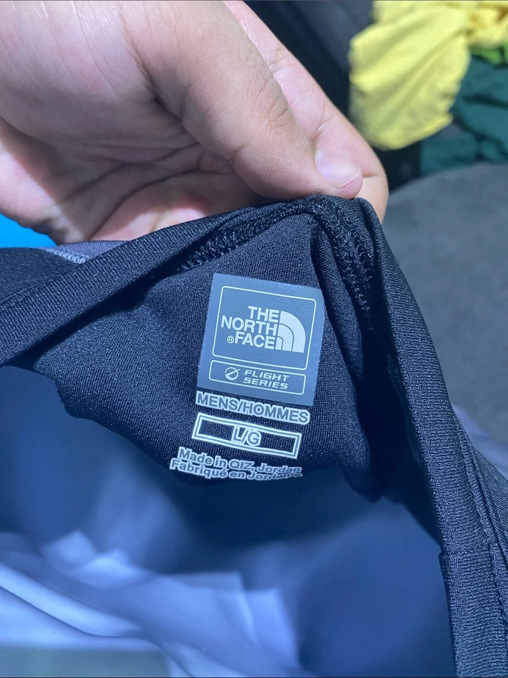NWOT The North Face Men's Black Long-Sleeve Active Crew with Gray Panels